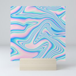 Pastel Oil Spill Mini Art Print