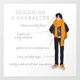 Designing a Character Art Print
