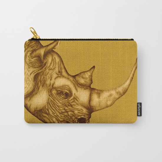 The Golden Rhino Carry-All Pouch