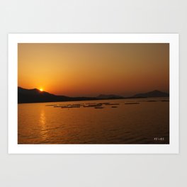 Sunset in the East Art Print