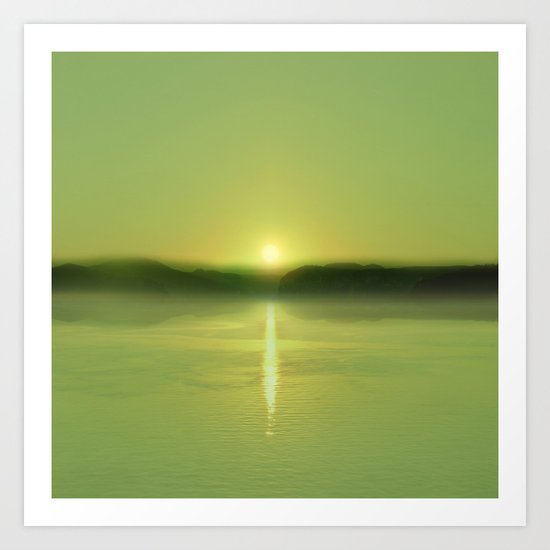 Pastel vibes 51 Greenery Art Print