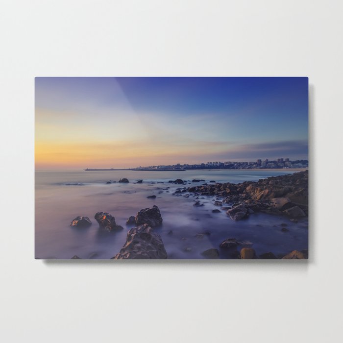 Sunset by the Sea Metal Print