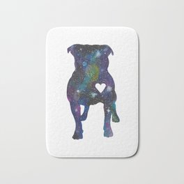 Galaxy Pit Bull Bath Mat | Nebula, Dogpainting, Celestial, Galaxypainting, Pitbulllove, Galaxydog, Pitbull, Painting, Pitpullpainting, Watercolor 