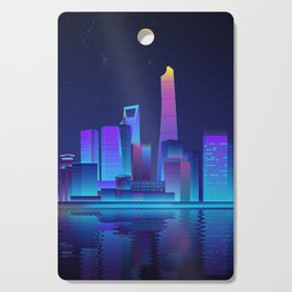 Shanghai City Skyline Cutting Board