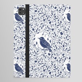 Delft Blue Birds Pattern iPad Folio Case