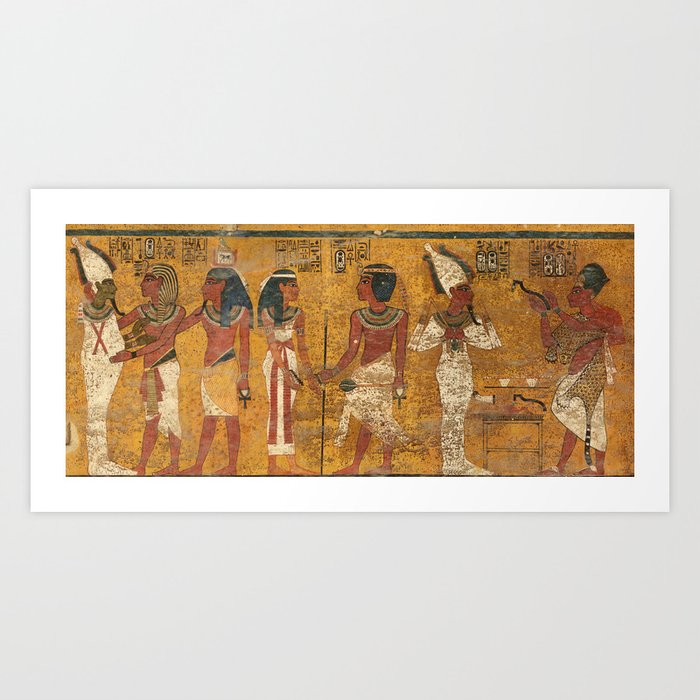 Tomb of Tutankhamun, The Northern Wall Art Print