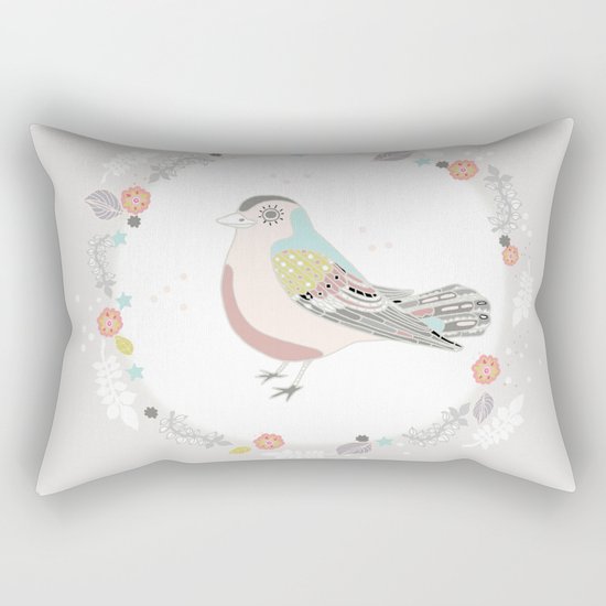 white moon Rectangular Pillow