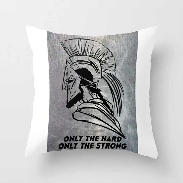 SPARTA ONLY THE STRONG Throw Pillow