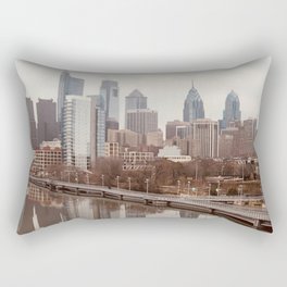 Philadelphia Skyline Rectangular Pillow