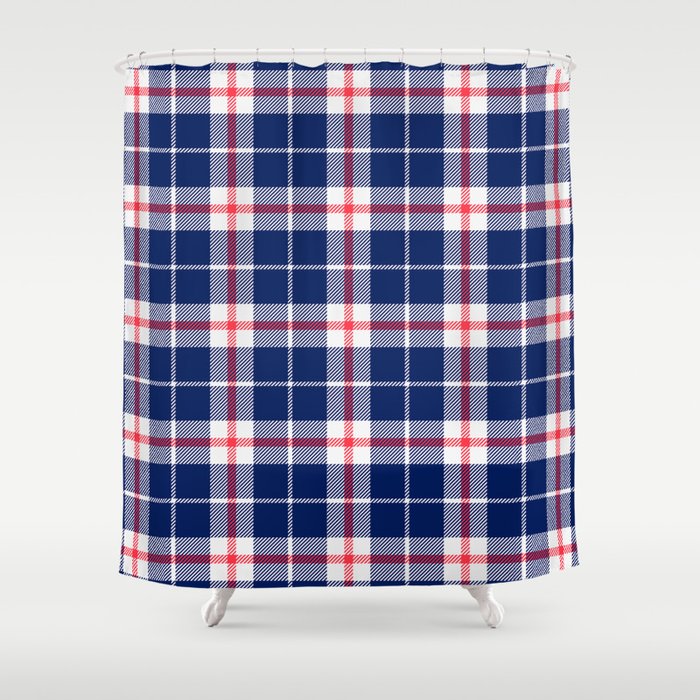 Plaid Pattern 4 Shower Curtain