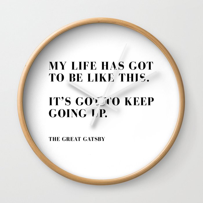 the great gatsby  Wall Clock