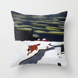 The Getaway, 1939 by Horace Pippin Throw Pillow