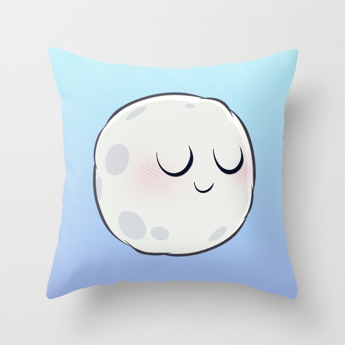 Moon. Throw Pillow