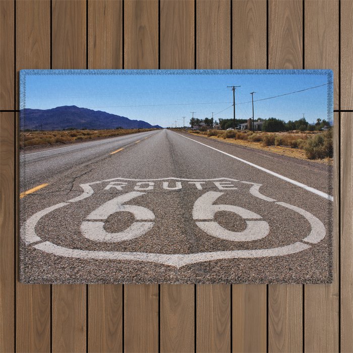 Historic Route 66 Outdoor Rug