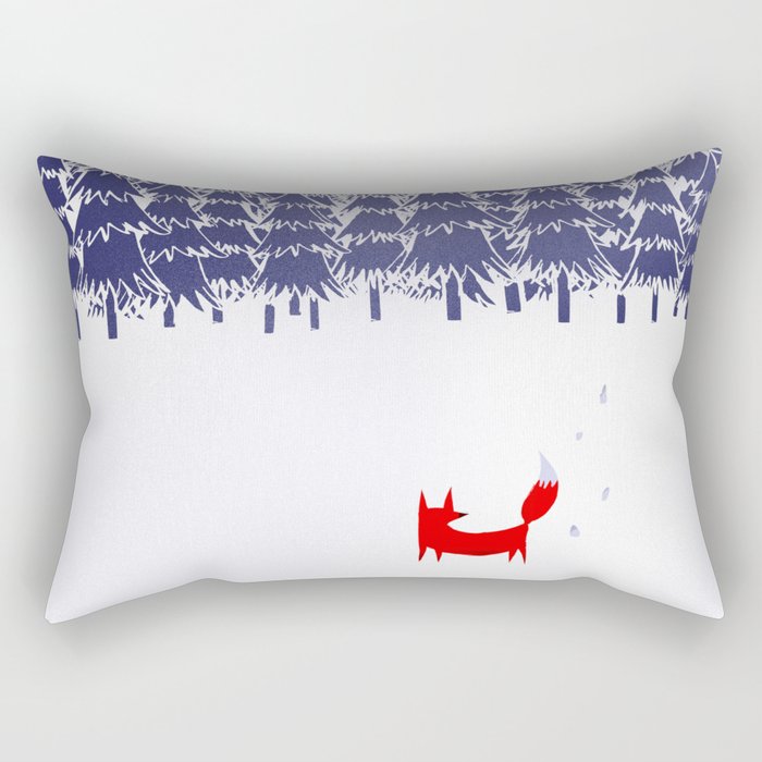 Alone in the forest Rectangular Pillow