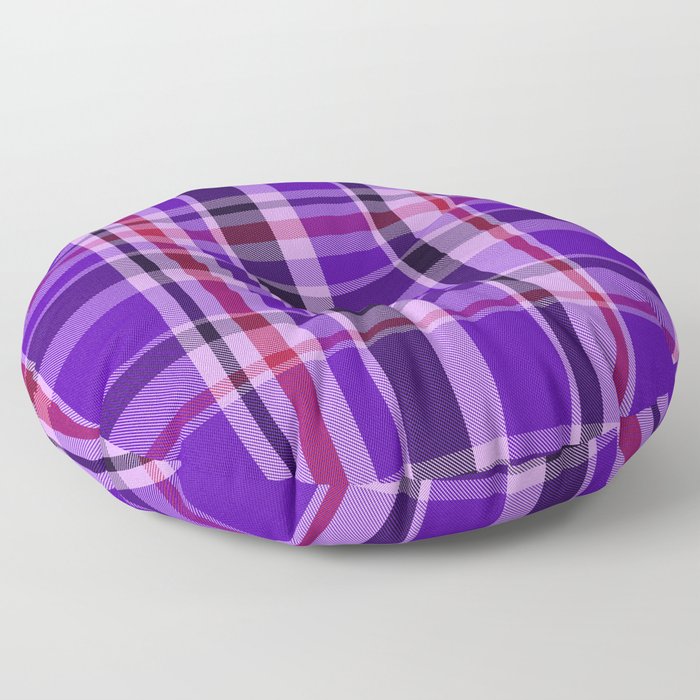 Plaid // Purple Blackberry Floor Pillow