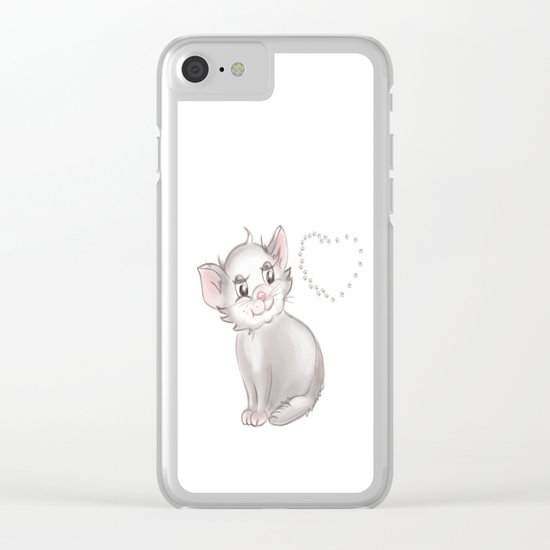 Kitty Clear iPhone Case