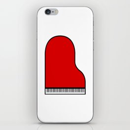 Red Grand Piano iPhone Skin