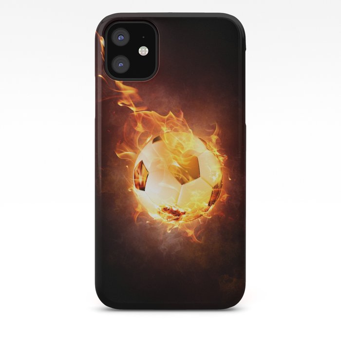 Fire Football Iphone Case By Fbmovercrafts Society6
