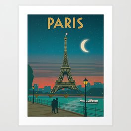 Vintage poster - Paris Art Print