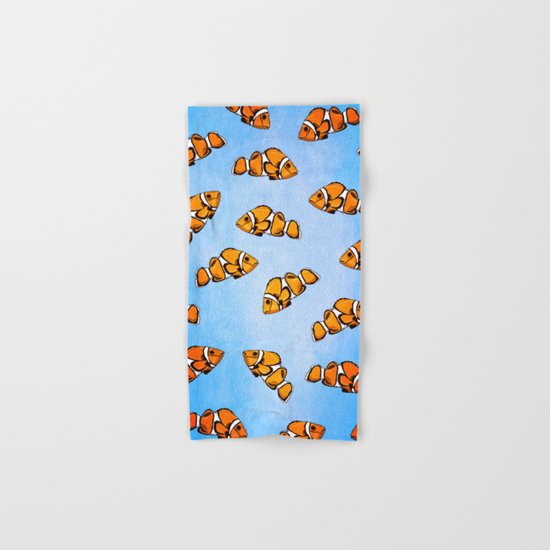 Clownfish Pattern Hand & Bath Towel