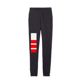 Simple stripes red Kids Joggers