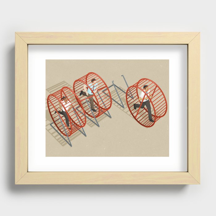 Run of the mill Recessed Framed Print