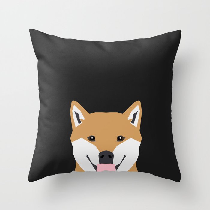 Indiana Shiba Inu Gift Design For Dog Lovers And Dog People Throw Pillow By Petfriendly