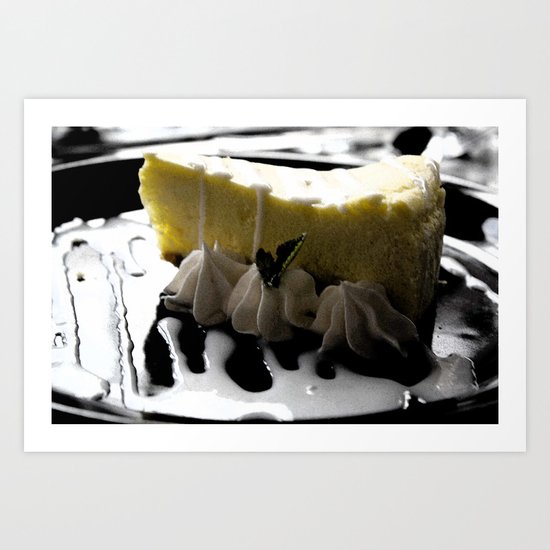 Iced Lemon Cake Art Print