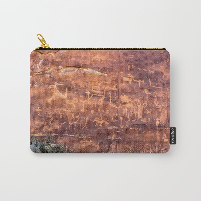 Ancient Rock Art Panel 0619 - Utah Carry-All Pouch