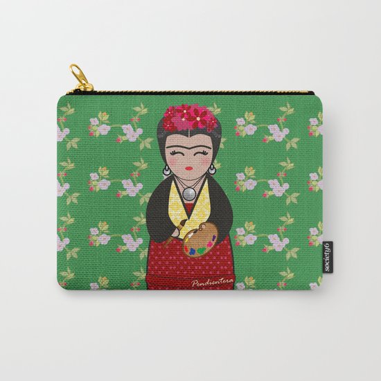 Kokeshi Frida Kahlo Carry-All Pouch
