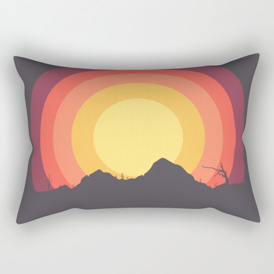 Mountain Sunset Rectangular Pillow