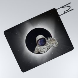 Black Hole Astronaut Picnic Blanket