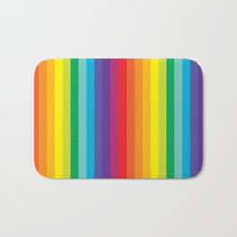 Rainbow Stripes Bath Mat