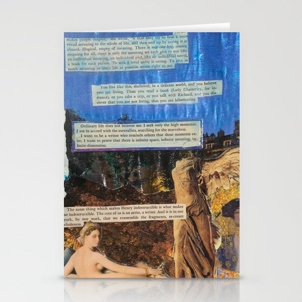 "Ordinary life does not interest me" Surrealist Collage Stationery Cards