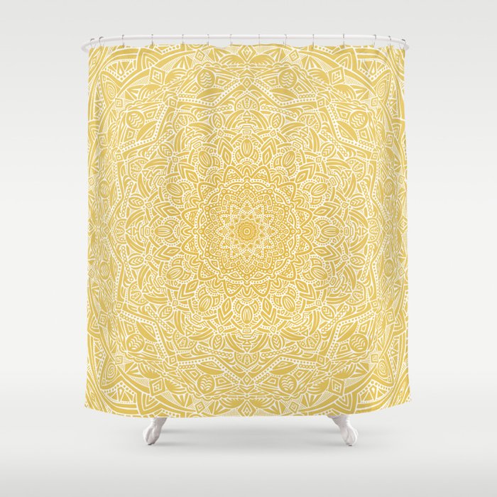 Most Detailed Mandala Yellow Golden Color Intricate
