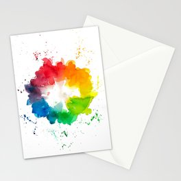Color Wheel Stationery Cards