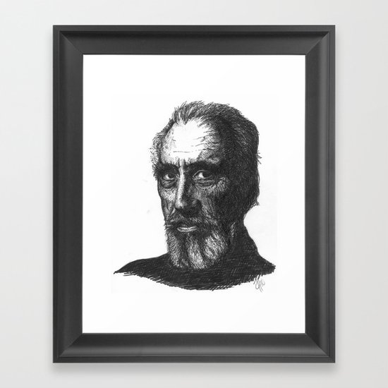 Christopher Lee Framed Art Print