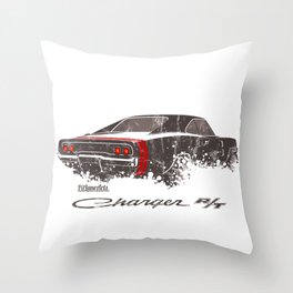 Classic muscle car design Throw Pillow