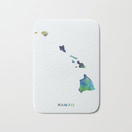 Hawaii Badematte | Mapart, Hawaiimap, Pop Art, Impressionism, Statemap, Typography, Minimalism, Stencil, Unitedstates, Honolulu 