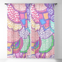 Cubi Cheerful COLOURS World-2 Sheer Curtain