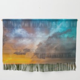 Glorious - Stormy Sky and Kansas Sunset Wall Hanging