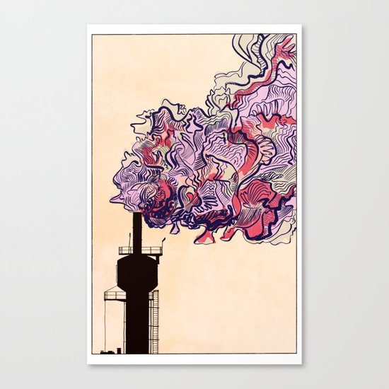 Smokestack - Colour Canvas Print