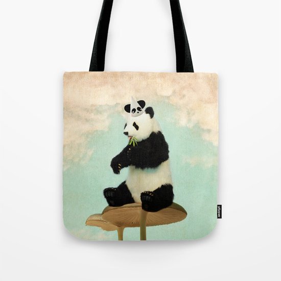 Wild Mushroom Panda Party Tote Bag