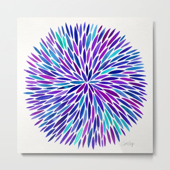 Lavender Burst Metal Print