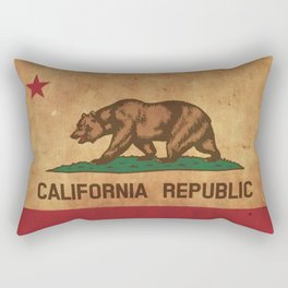 California Republic Vintage Flag Rectangular Pillow