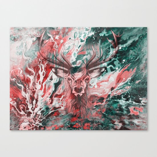 Deer's Scream Canvas Print