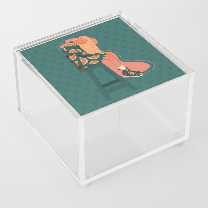 Orange Girl Acrylic Box