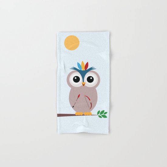 Be brave with owl Hand & Bath Towel