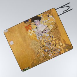 Gustav Klimt - The Woman in Gold Picnic Blanket